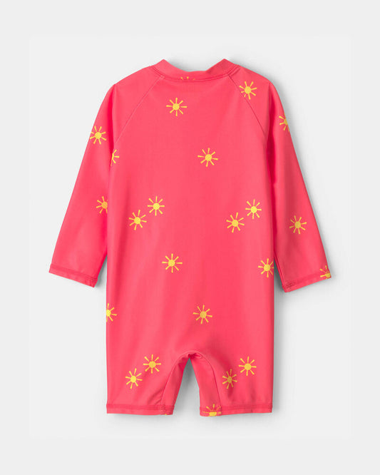 Carter's Baby Boy Sun 1-Piece Swimsuit Rashguard - Orange