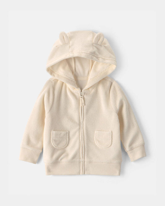 Carter's Baby 3-Piece Sheep Terry Short-Sleeve Layering Set - Ivory
