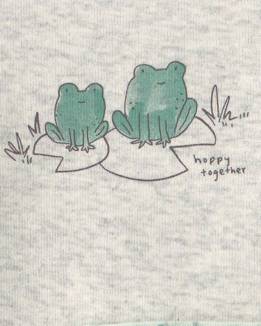 Carter's Baby 3-Piece Frog Bodysuit & Pant Set - Green/Grey