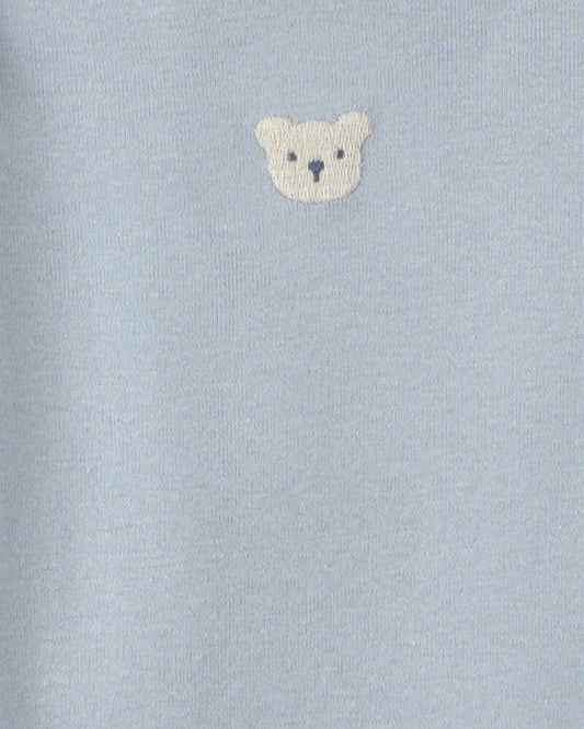 Carter's Baby Boy 6-Pack Bear Long-Sleeve Bodysuits - Blue/White