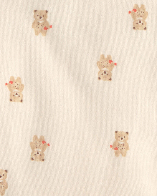 Carter's Baby 4-Pack Bear Burp Cloths - Brown/Ivory