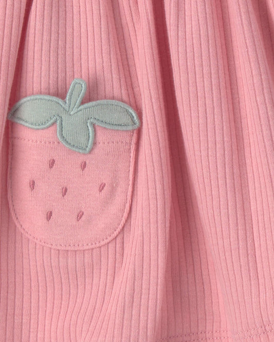 Carter's Baby Girl 2-Pack Strawberry Short-Sleeve Dresses - Pink