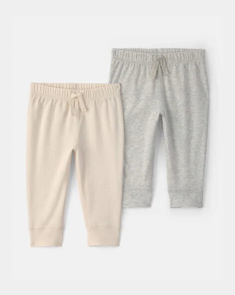 Carter's Baby 2-Pack Pants - Ivory/Grey