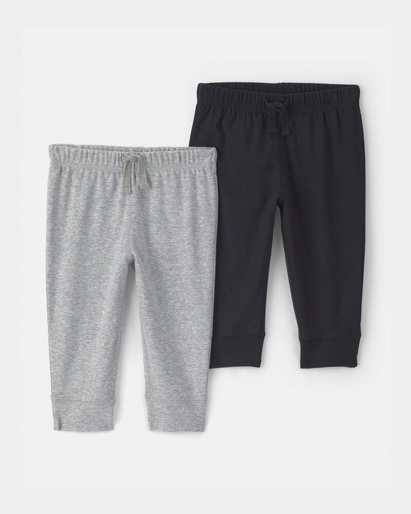 Carter's Baby 2-Pack Pants - Grey/Black