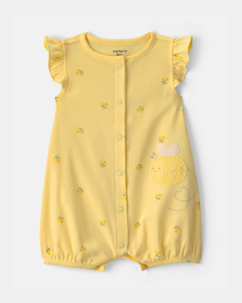 Carter's Baby Girl Bee Romper - Yellow