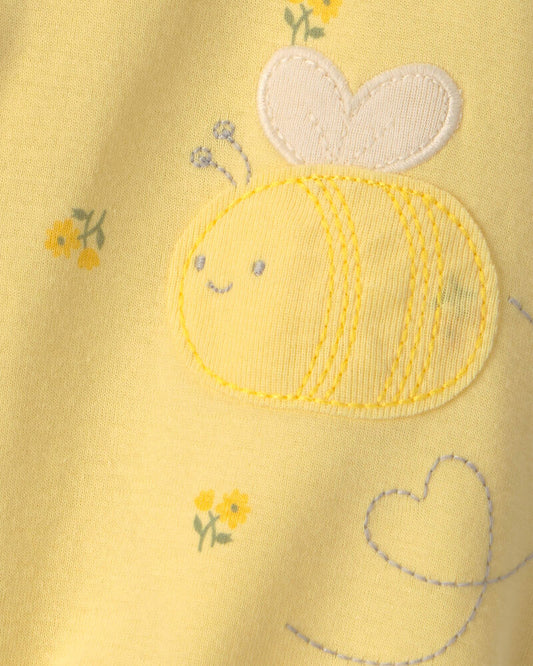 Carter's Baby Girl Bee Romper - Yellow