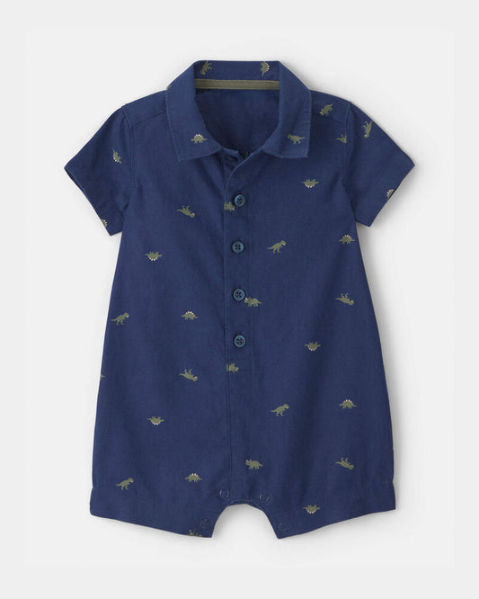 Carter's Baby Boy Dinosaur Romper - Navy/Blue