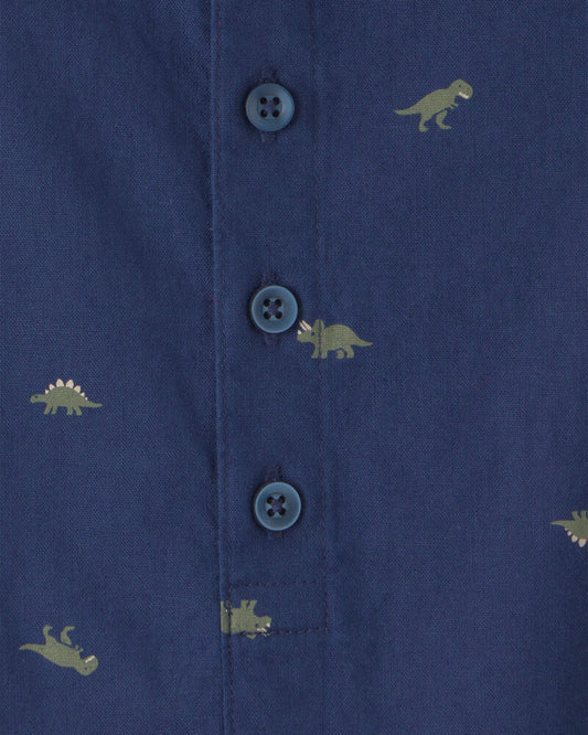 Carter's Baby Boy Dinosaur Romper - Navy/Blue