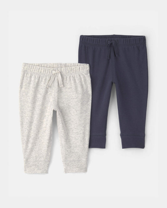 Carter's Baby 2-Pack Pull-On Pants - Navy/Grey