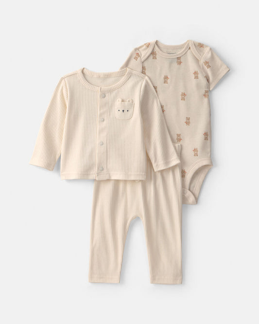 Carter's Baby 3-Piece Bear Layering Set - Ivory