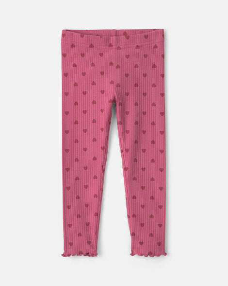 Carter's Baby Girl 2-Piece 'Love' Fleece Long-Sleeve Top & Pant Set - Pink