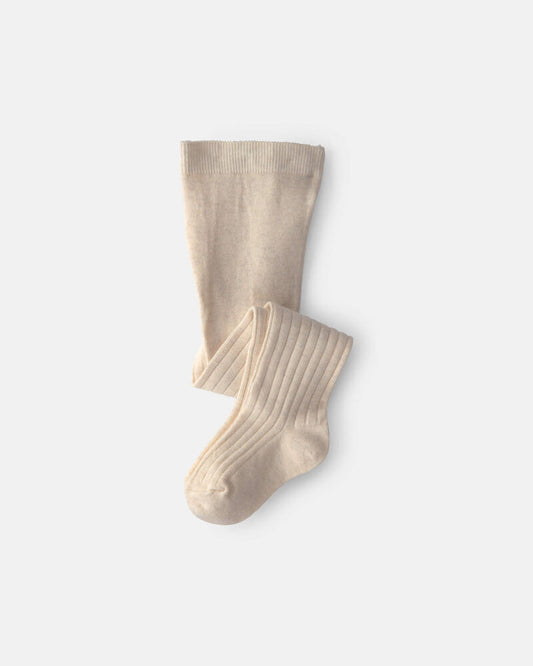 Carter's Baby Girl Ribbed Tights - Cream