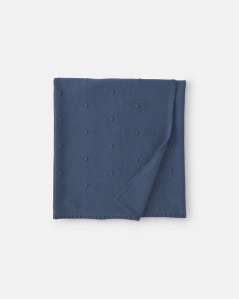 Carter's Baby Boy Knit Dot Blanket - Navy Blue