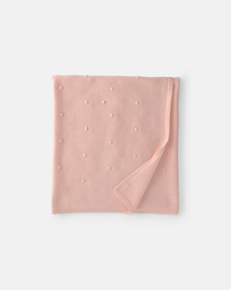 Carter's Baby Girl Knit Dot Blanket - Pink