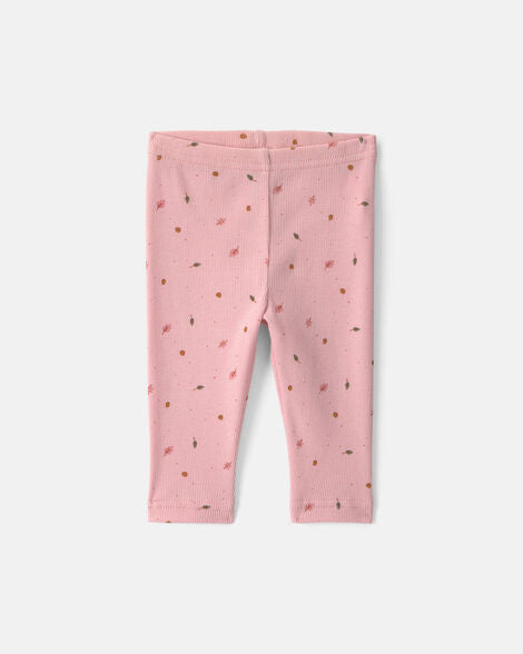 Carter's Baby Girl 3-Piece Leaves Layering Set - Pink