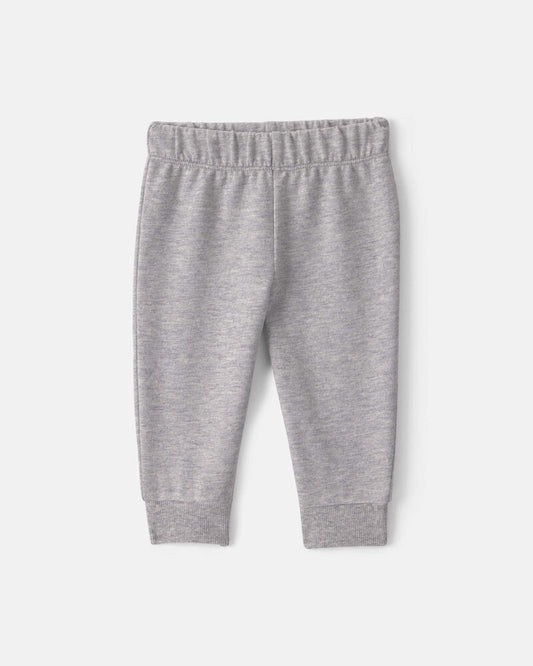 Carter's Baby Boy 3-Piece Quilted French Terry Layering Set - Grey