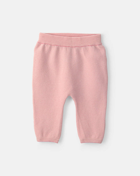 Carter's Baby Girl 2-Piece 'Hello Baby' Long-Sleeve Top & Pant Set - Pink