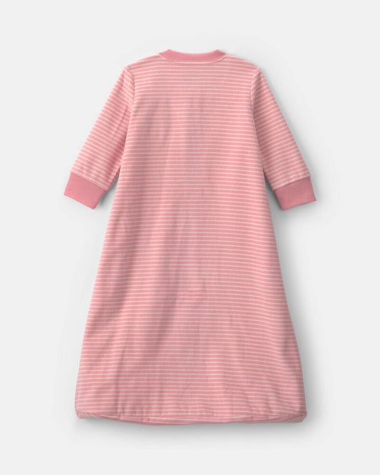 Carter's Baby Girl Striped Fleece Loose Fit Wearable Blanket - Pink