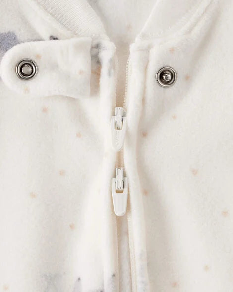 Carter's Baby Boy Elephant Fleece Sleep Bag - Cream