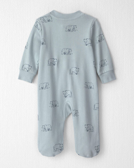 Baby Organic Cotton Sleep & Play Pajamas in Winter Bears