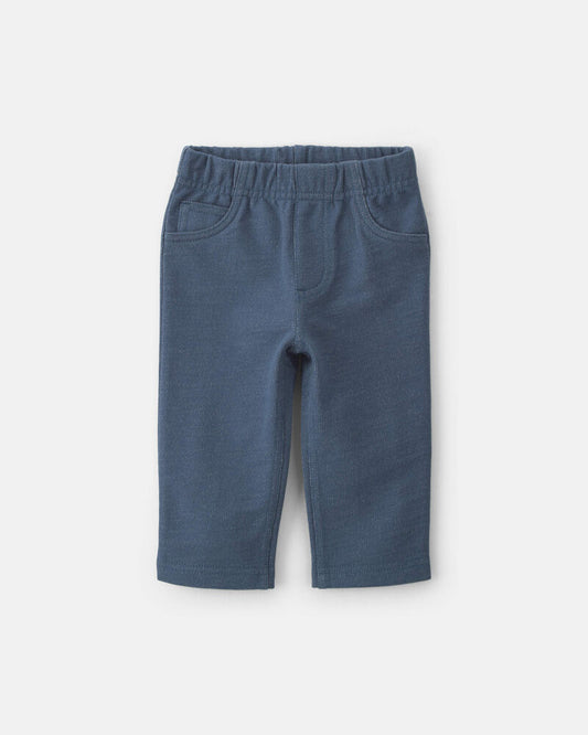 Carter's Baby Boy Chambray French Terry Pull-On Pants - Indigo