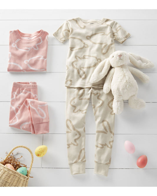 Toddler 2-Piece Bunny 100% Snug Fit Cotton Pajamas