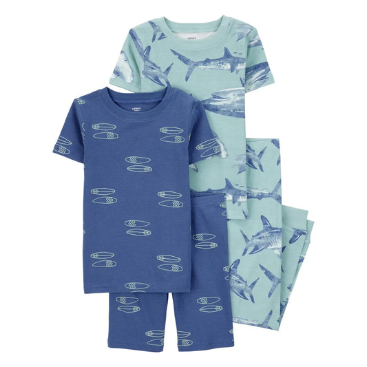 Carter's Kid 4-Piece Space 100% Snug Fit Cotton Pyjamas