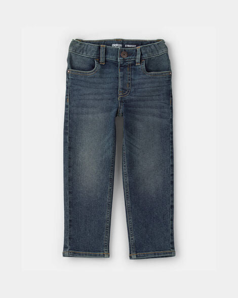 Oshkosh Toddler Neutral Faded Dark Wash Straight-Leg Jeans