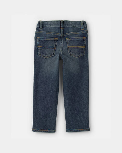 Oshkosh Toddler Neutral Faded Dark Wash Straight-Leg Jeans