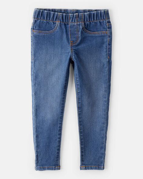 Toddler Girl Dark Wash Elastic-Waist Jeggings