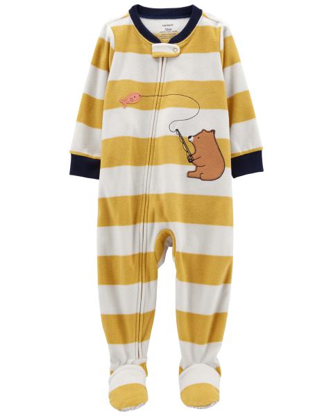 Carter's Toddler 1-Piece Bear Fleece Footie Pajamas