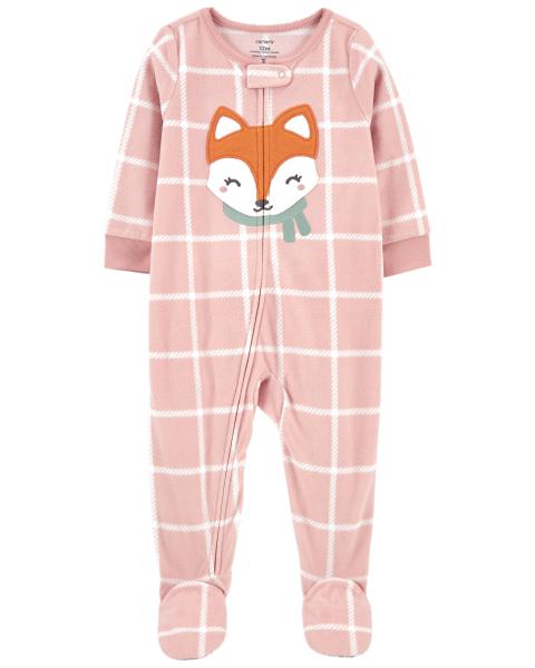 Carter's Toddler 1-Piece Fox Fleece Footie Pajamas