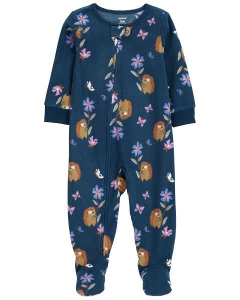 Carter's Toddler 1-Piece Hedgehog Fleece Footie Pajamas