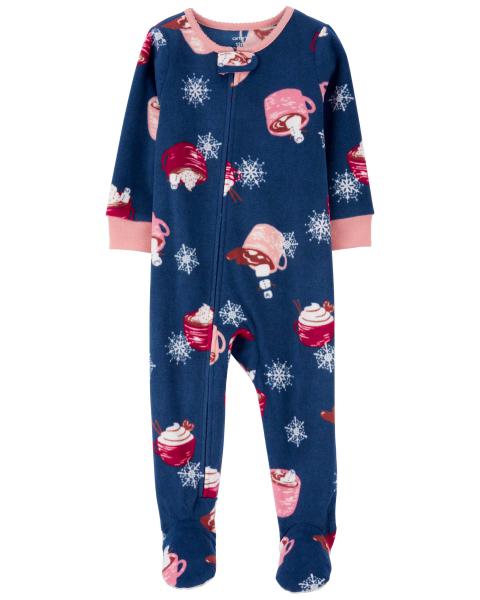 Carter's Toddler 1-Piece Hot Cocoa Fleece Footie Pajamas