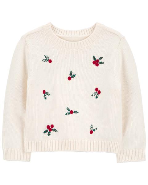 Carter's Christmas Holly Knit Sweater