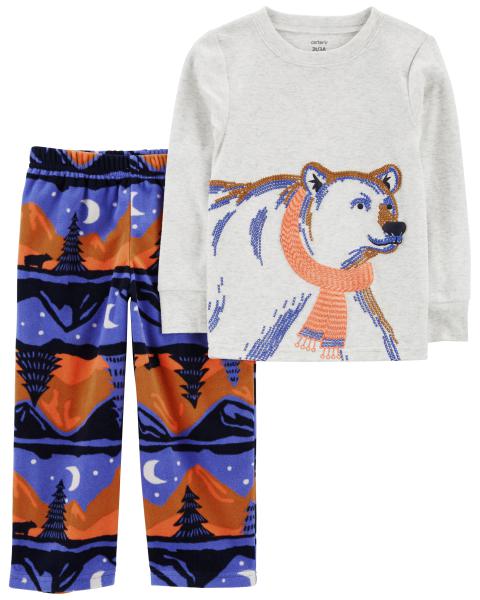 Carter's Toddler 2-Piece Polar Bear Fleece Pajama Set