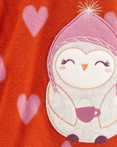 Carter's Toddler 1-Piece Owl Fleece Footie Pajamas
