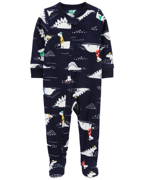 Carter's Toddler 1-Piece Dinosaur Fleece Footie Pajamas