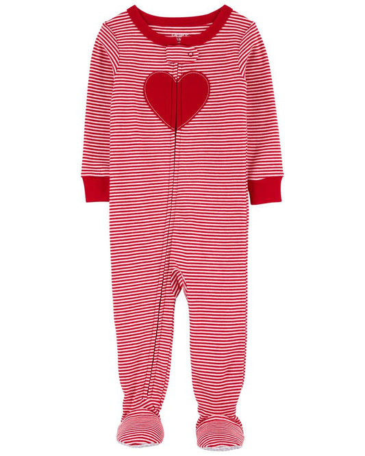 Carter's 1-Piece Valentine's Day 100% Snug Fit Cotton Footie Pyjamas