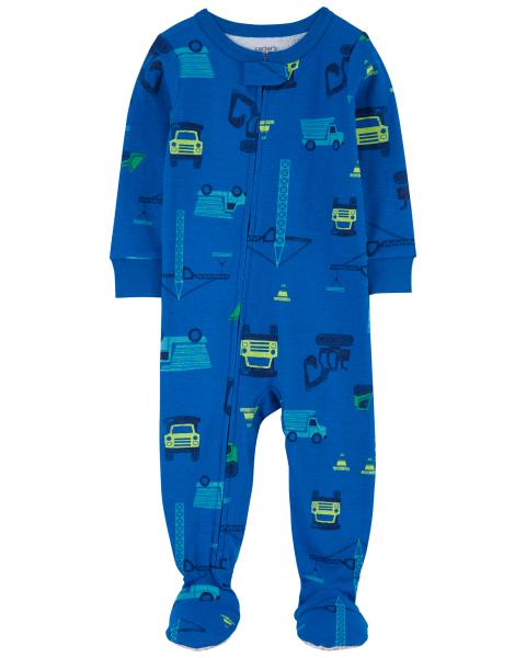 Carter's Toddler Boys 1-Piece Construction Footed Pajama