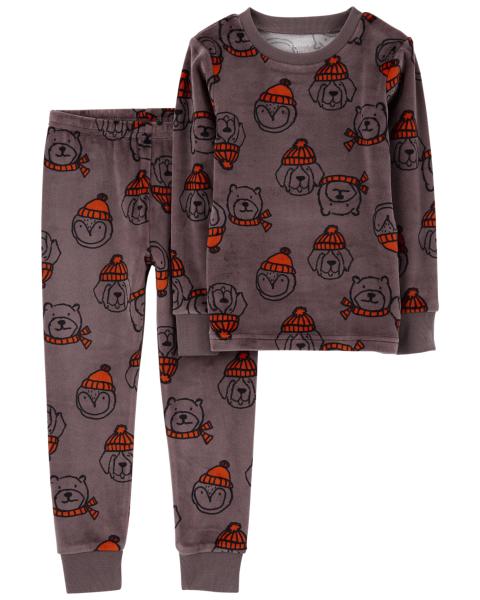 Carter's 2-Piece Fuzzy Velboa Bear Pyjamas