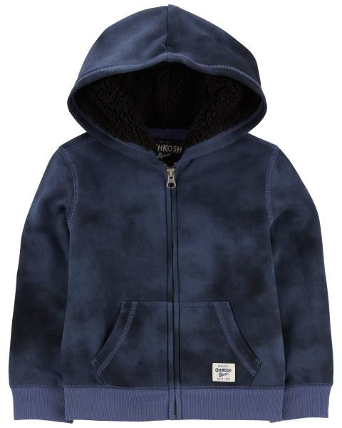 Oshkosh Cozy Hooded Zip-Up Hoodie with Pull-On Drawstring Joggers