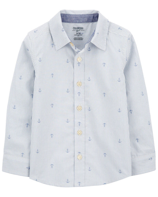 Oshkosh Anchor Print Button-Front Shirt