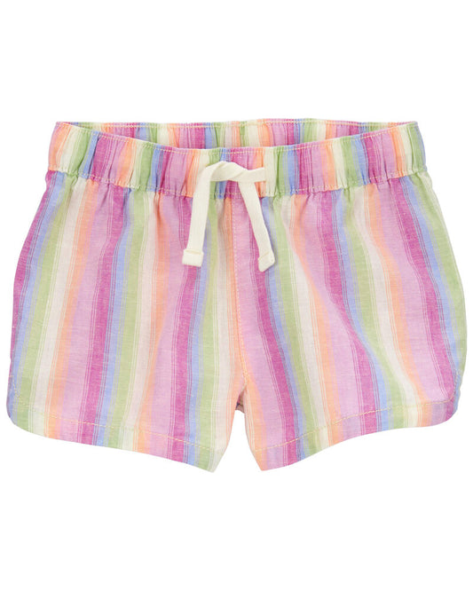Oshkosh Striped Drawstring Sun Shorts