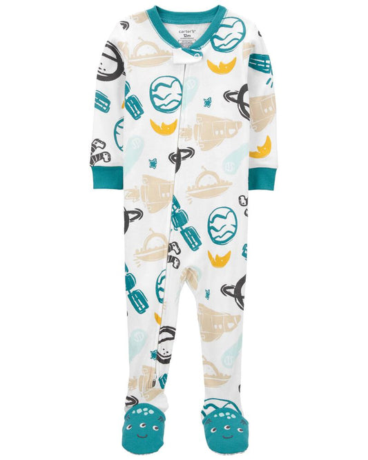 Carter's 1-Piece Space 100% Snug Fit Cotton Footed Pyjamas