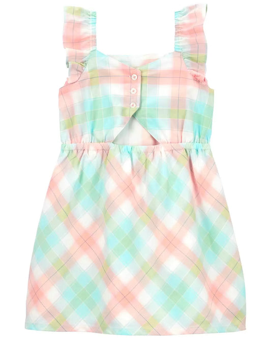 Carter's Toddler Plaid Flutter Dress