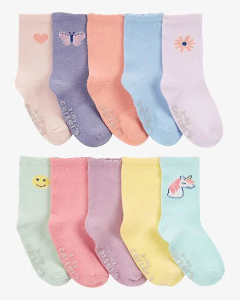 Carter's Toddler 10-Pack Crew Socks