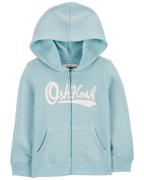 OshKosh Logo Kid  Zip Jacket with Fleece Drawstring Joggers