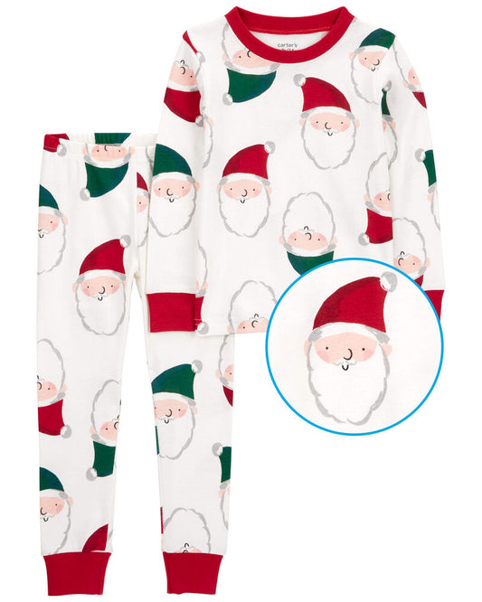 Carter's Toddler 2-Piece Santa 100% Snug Fit Cotton Pajamas