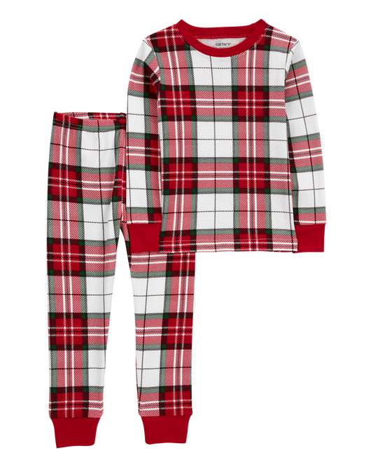 Carter's Toddler 2-Piece Plaid 100% Snug Fit Cotton Pajamas